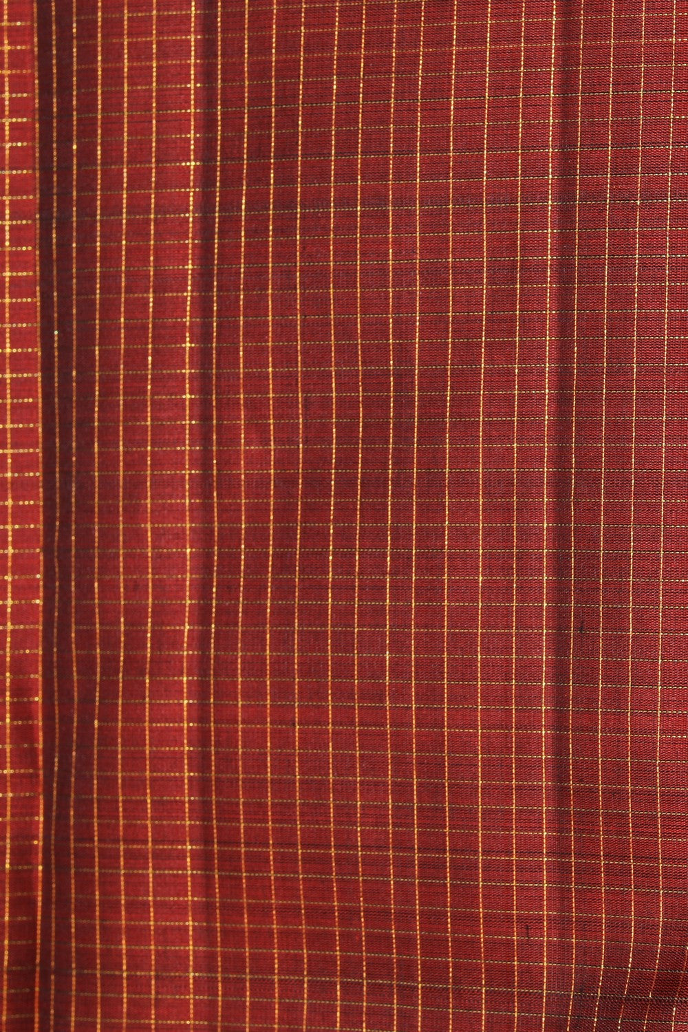 Image of Arani Silk Rust-Red Saree